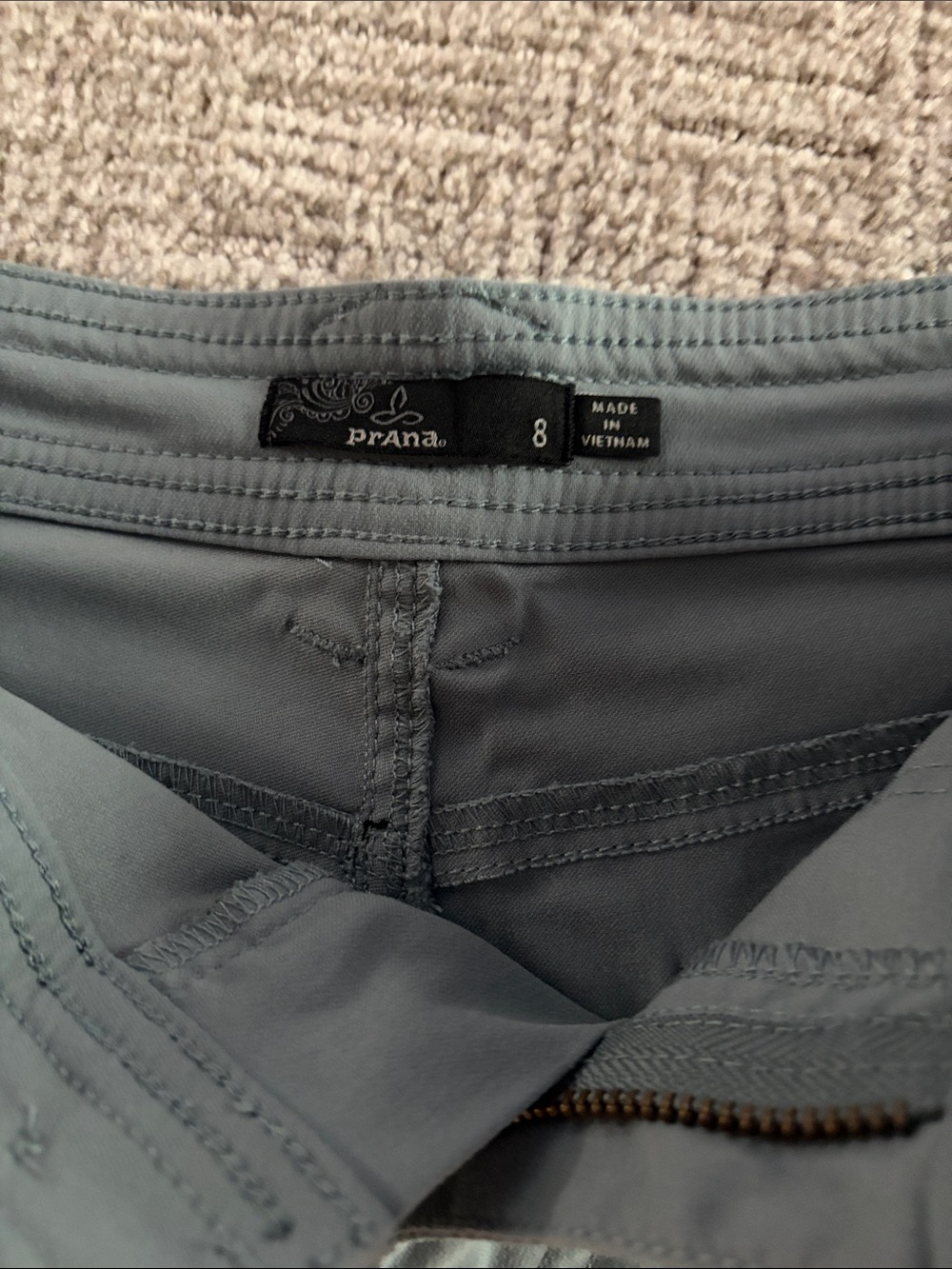Prana Dusty Blue Shorts - Picture 3 of 3